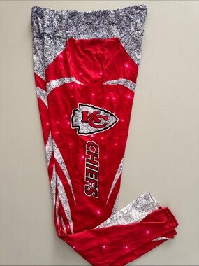Kansas City Chiefs Red Athletic Leggings with Team Logo